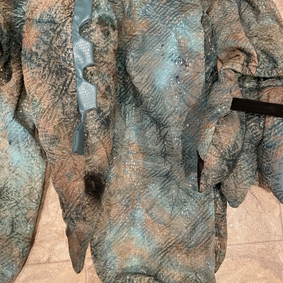 VINTAGE DISNEY STORE ALADAR DINOSAUR MOVIE COSTUME Sz 8-10 jurassic park - Picture 6 of 7